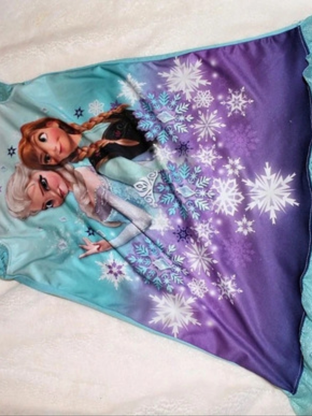 Disney Frozen Girls Dress in Blue & Purple Like New